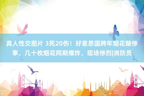 真人性交图片 3死20伤！好意思国跨年烟花酿惨事，几十枚烟花同期爆炸，现场惨烈|消防员