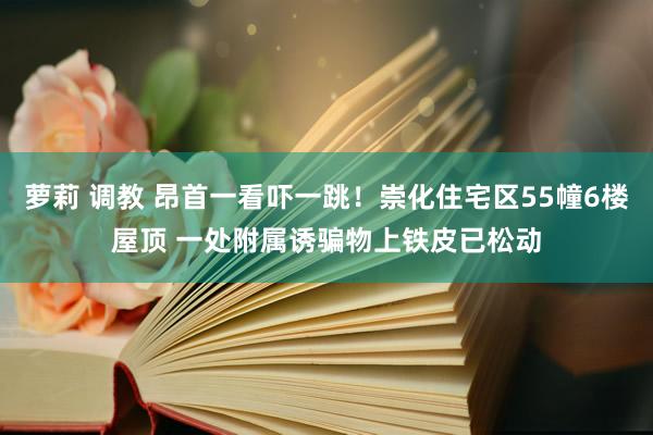 萝莉 调教 昂首一看吓一跳！崇化住宅区55幢6楼屋顶 一处附属诱骗物上铁皮已松动